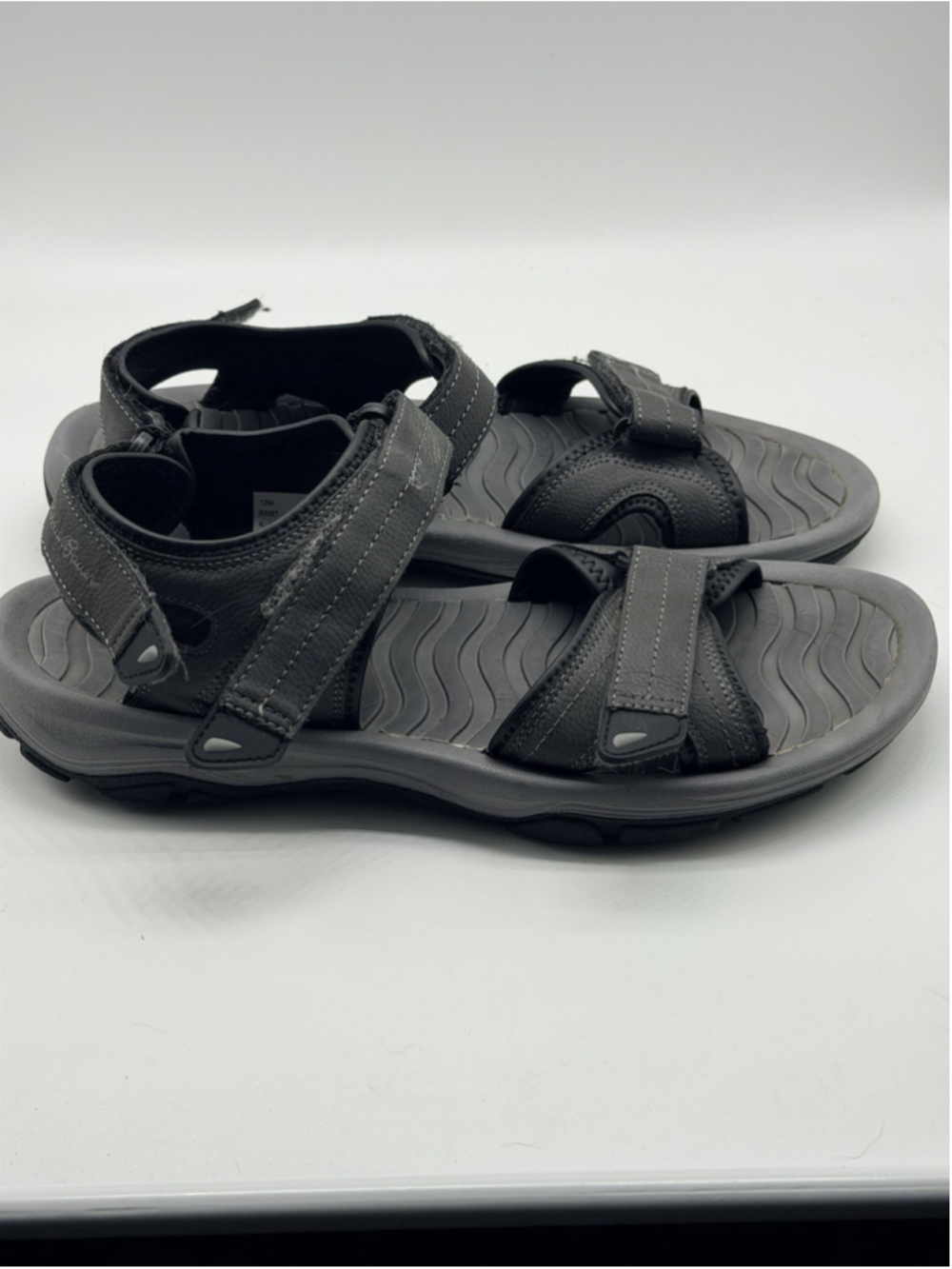 Eddie Bauer Sunset Sport Sandals Mens Size 12 Gray Adjustable Hiking